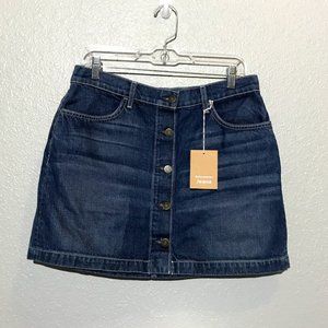 NWT Reformation Alison Flores Jean Denim Skirt